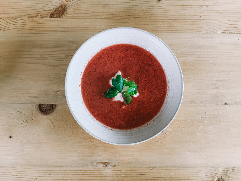 Recipe: Creamy Coconut Chicken Beet Soup
